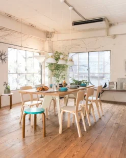 Artek Aalto chair 66, white laminate