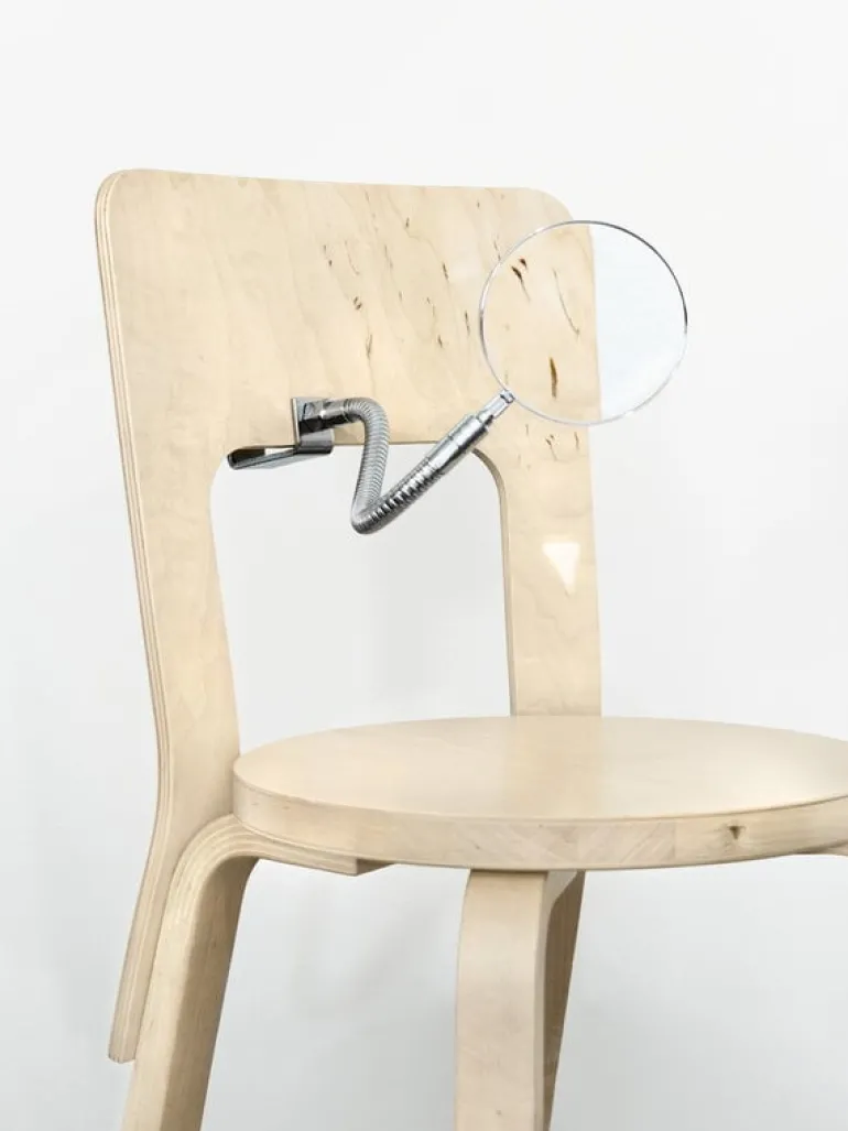 Artek Aalto chair 66, wild birch