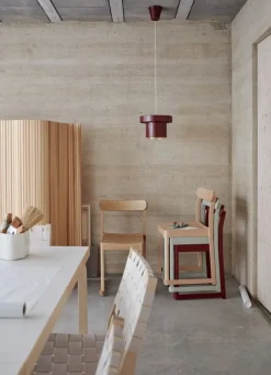 Artek Aalto extendable table 97, birch - white laminate