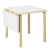 Artek Aalto foldable table DL81C, birch - white laminate