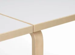 Artek Aalto foldable table DL81C, birch - white laminate