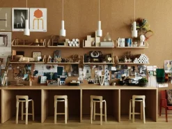 Artek Aalto high chair K65, black linoleum