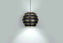 Artek Aalto pendant A331 "Beehive", black - brass