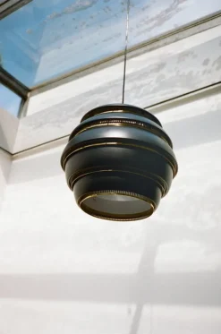 Artek Aalto pendant A331 "Beehive", black - brass