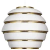 Artek Aalto pendant A331 "Beehive", white - brass