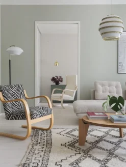 Artek Aalto pendant A331 "Beehive", white - brass