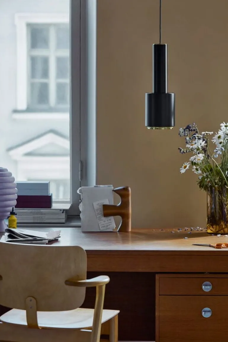 Artek Aalto pendant lamp A110 "Hand Grenade", black