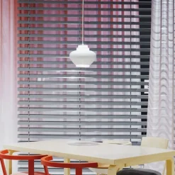 Artek Aalto pendant lamp A333 "Turnip", white - brass