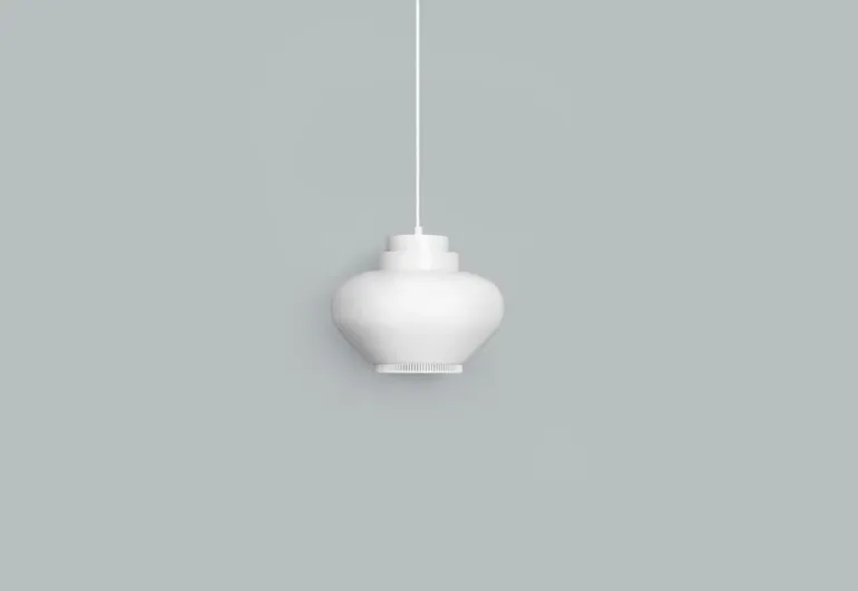 Artek Aalto pendant lamp A333 "Turnip", white