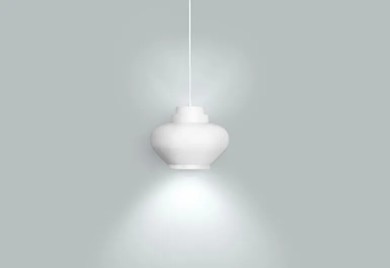 Artek Aalto pendant lamp A333 "Turnip", white