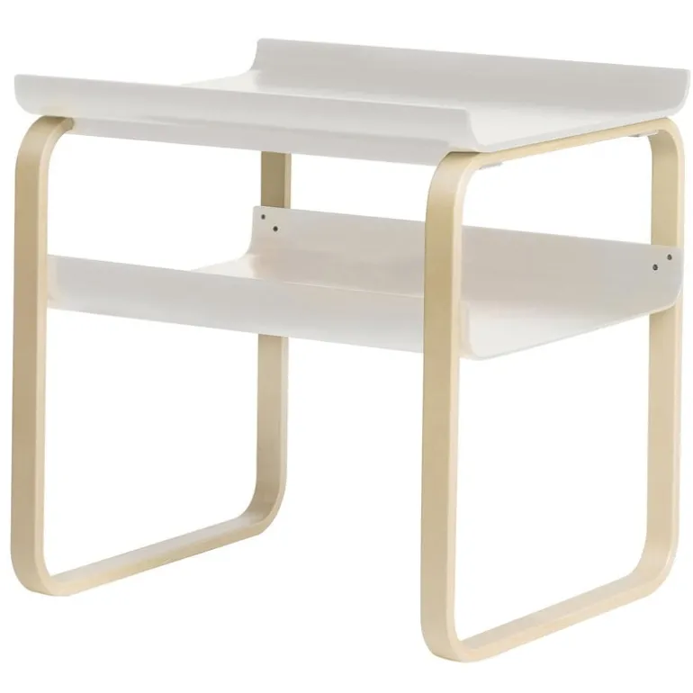 Artek Aalto side table 915, white - birch