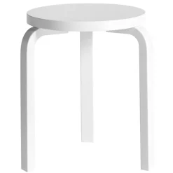 Artek Aalto stool 60, lacquered white