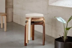 Artek Aalto stool 60, walnut