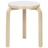 Artek Aalto stool 60, white laminate