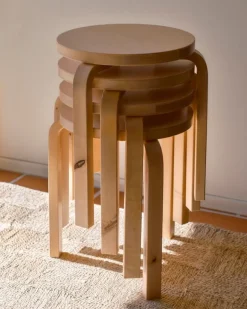 Artek Aalto stool 60, wild birch