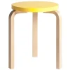 Artek Aalto stool 60, yellow - birch