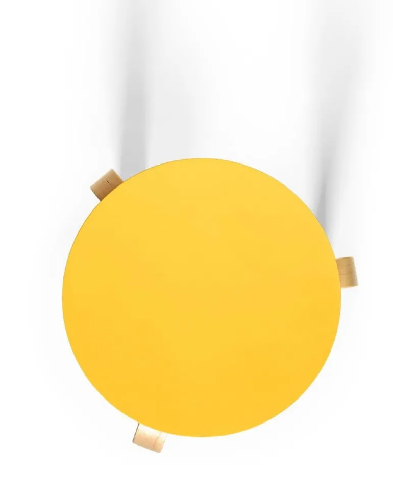Artek Aalto stool 60, yellow - birch