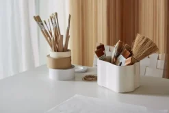 Artek Aalto table 83, birch - white laminate