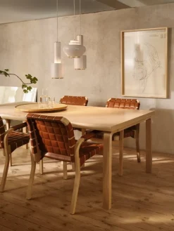 Artek Aalto table 83, wild birch