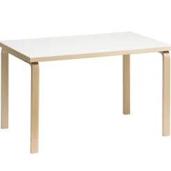 Artek Aalto table 81B, birch - white laminate