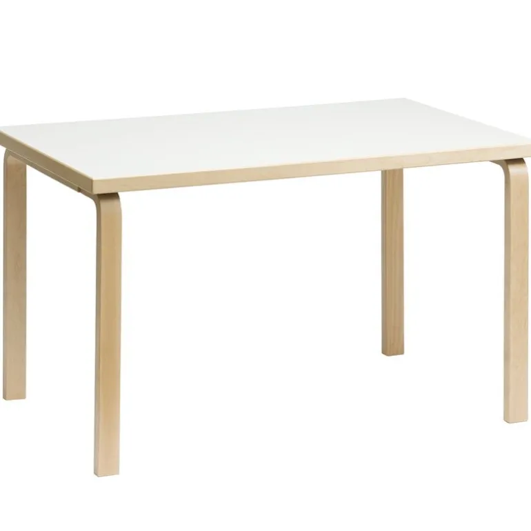 Artek Aalto table 81B, birch - white laminate