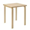 Artek Aalto table 80C, 60 x 60 cm, birch
