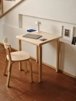 Artek Aalto table 80C, 60 x 60 cm, birch