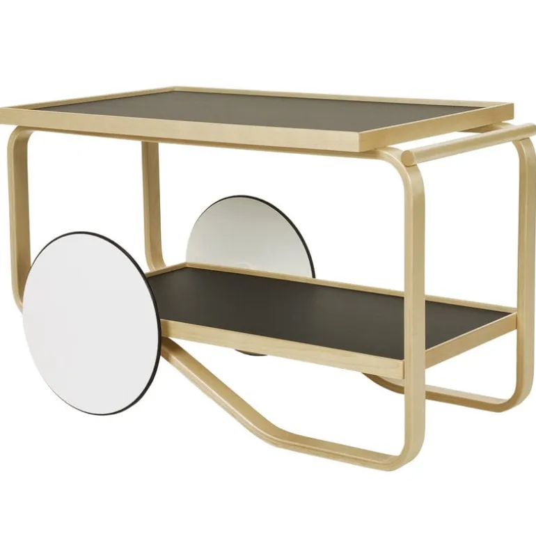 Artek Aalto tea trolley 901, black - birch