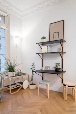 Artek Aalto tea trolley 901, black - birch