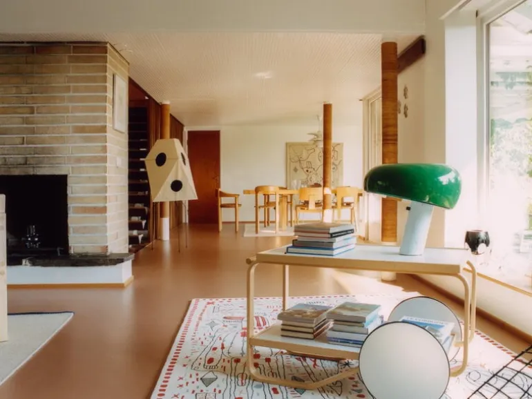 Artek Aalto tea trolley 901, white - birch