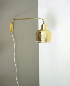 Artek Aalto wall lamp A330S "Golden Bell", brass