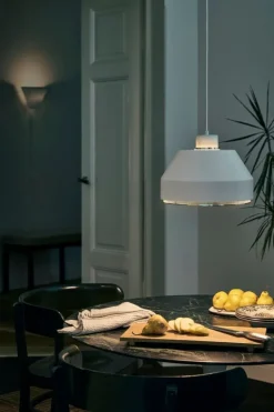 Artek AMA 500 pendant, white - brass