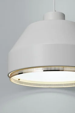 Artek AMA 500 pendant, white - brass