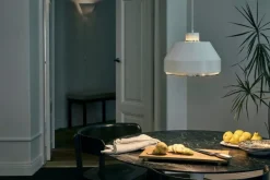 Artek AMA 500 pendant, white - brass