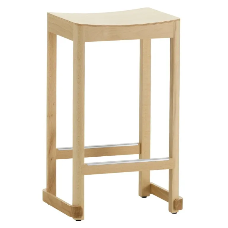 Artek Atelier bar stool, 65 cm, lacquered beech