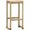 Artek Atelier bar stool, 75 cm, lacquered oak