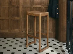 Artek Atelier bar stool, 75 cm, lacquered oak
