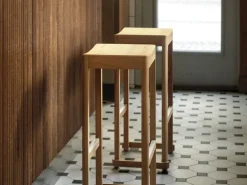 Artek Atelier bar stool, 75 cm, lacquered oak