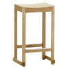 Artek Atelier bar stool, 65 cm, lacquered oak