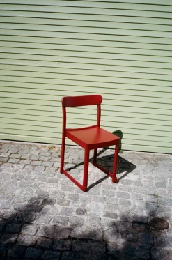 Artek Atelier chair, dark red