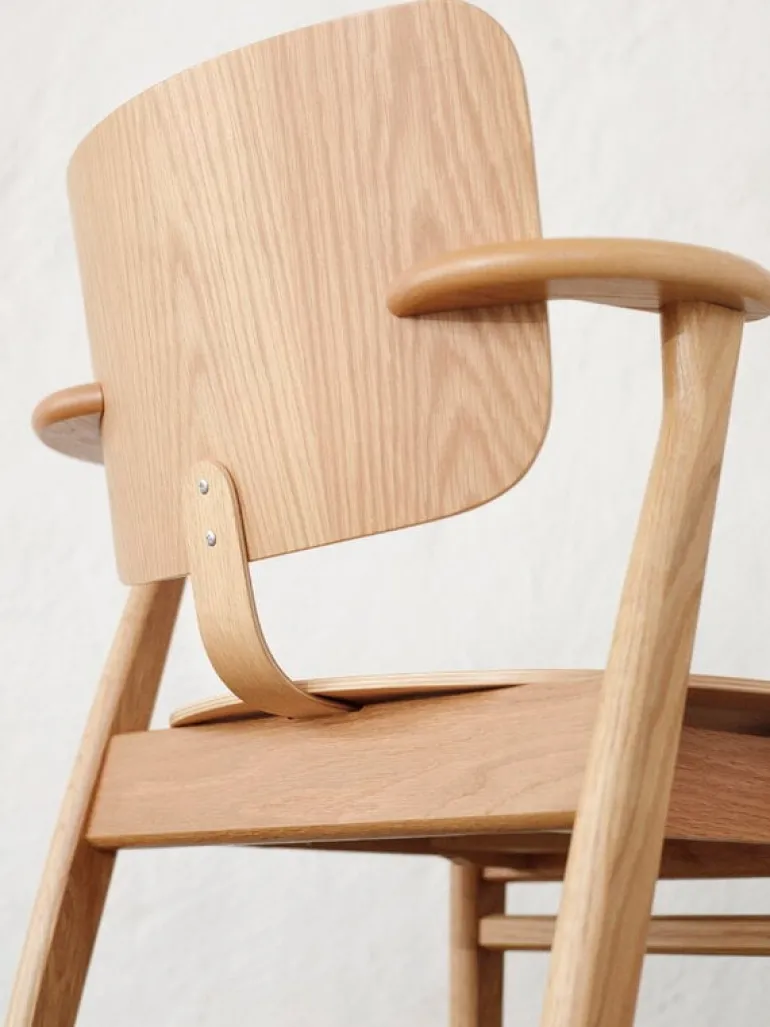 Artek Domus chair, lacquered birch