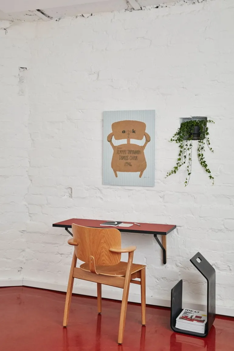 Artek Domus chair, lacquered oak