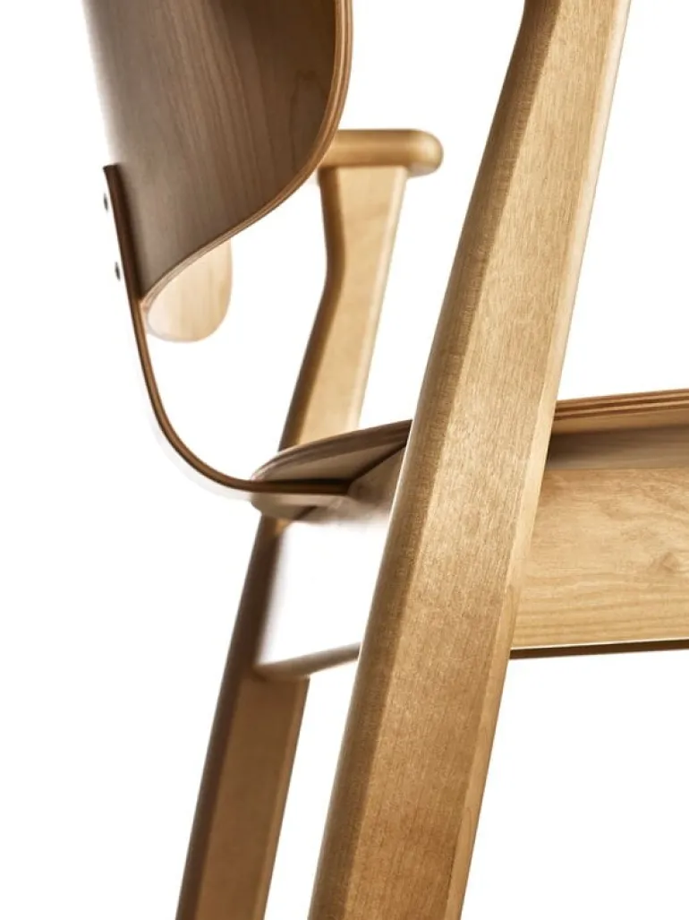 Artek Domus chair, lacquered oak