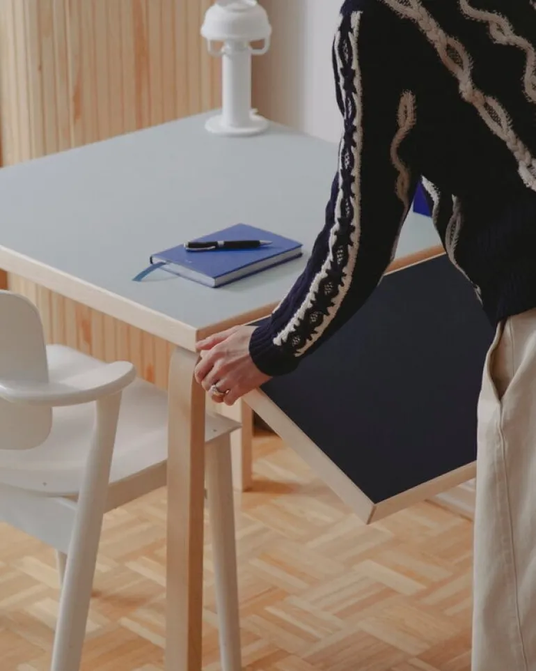 Artek Domus chair, painted white