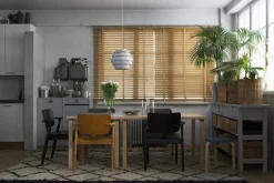 Artek Domus chair, stained honey