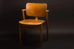 Artek Domus chair, stained honey