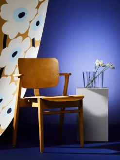 Artek Domus chair, stained honey