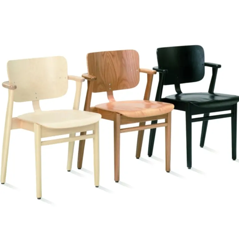 Artek Domus chair, stained black