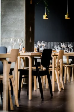 Artek Domus chair, stained black