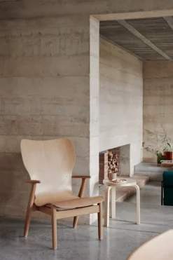 Artek Domus lounge chair, lacquered oak